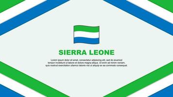 sierra leone drapeau abstrait Contexte conception modèle. sierra leone indépendance journée bannière dessin animé vecteur illustration. sierra leone modèle