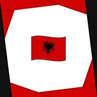 Albanie drapeau abstrait Contexte conception modèle. Albanie indépendance journée bannière social médias poste. Albanie bannière vecteur