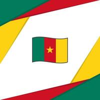 Cameroun drapeau abstrait Contexte conception modèle. Cameroun indépendance journée bannière social médias poste. Cameroun vecteur
