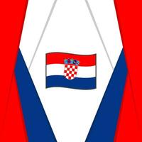 Croatie drapeau abstrait Contexte conception modèle. Croatie indépendance journée bannière social médias poste. Croatie Contexte vecteur