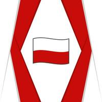 Pologne drapeau abstrait Contexte conception modèle. Pologne indépendance journée bannière social médias poste. Pologne Contexte vecteur