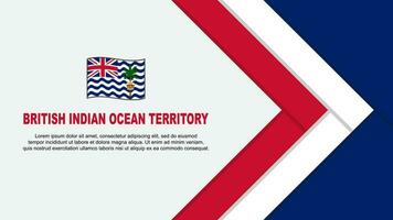 Britanique Indien océan territoire drapeau abstrait Contexte conception modèle. Britanique Indien océan territoire indépendance journée bannière dessin animé vecteur illustration. dessin animé