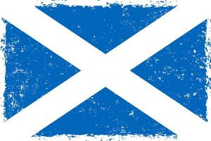 Écosse drapeau grunge affligé style vecteur
