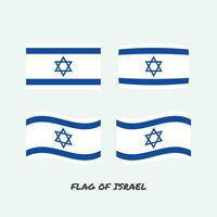 drapeau de Israël ensemble vecteur illustration.