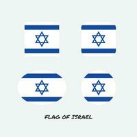 drapeau de Israël ensemble vecteur illustration.
