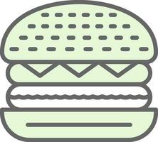 du boeuf Burger vecteur icône conception