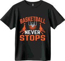 basketball T-shirt et vecteur conception