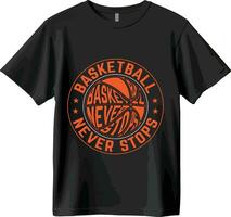 basketball T-shirt et vecteur conception