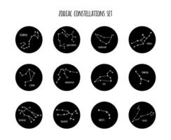 zodiaque constellation ensemble vecteur