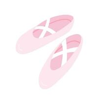 vecteur ballet pointe des chaussures plat illustration