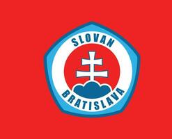 slovaque Bratislava club symbole logo la slovaquie ligue Football abstrait conception vecteur illustration avec rouge Contexte