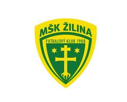 zilina club symbole logo la slovaquie ligue Football abstrait conception vecteur illustration