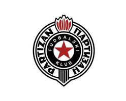 partisan belgrad club logo symbole Serbie ligue Football abstrait conception vecteur illustration