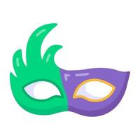 masque de fête de carnaval vecteur