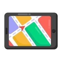 application de navigation mobile vecteur