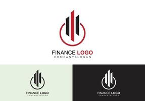 concept de logo financier vecteur