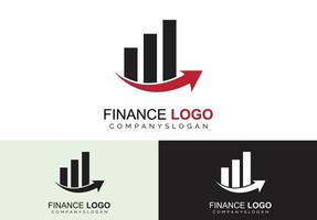 concept de logo financier vecteur