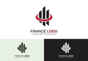 concept de logo financier vecteur