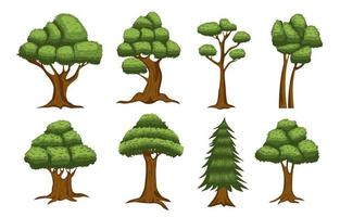 collection d'icônes d'arbre vecteur
