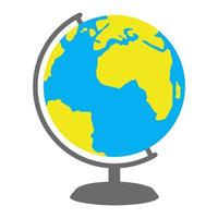 globe terrestre de sphère de bureau, modèle de terre pour l'école, la maison ou le bureau vecteur
