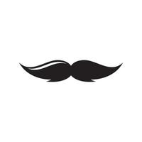 moustache définir des icônes pour le salon de coiffure logo barbier et design rétro vecteur