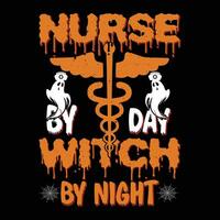infirmière le jour sorcière la nuit vecteur