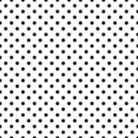 Facile noir et blanc polka points sans couture texture modèle vecteur Contexte