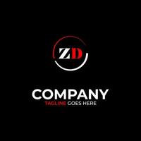 zd Créatif moderne des lettres logo conception modèle vecteur