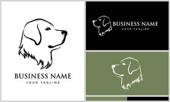 vecteur Labrador retriever logo modèle