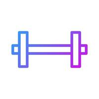 haltère icône pente violet sport symbole illustration. vecteur