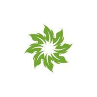 vert feuille la nature plante conceptuel symbole vecteur illustration