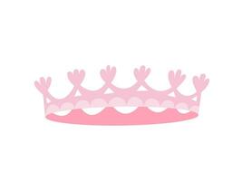 rose plat style couronne vecteur illustration