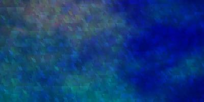 texture de vecteur rose clair, bleu avec des lignes, des triangles.