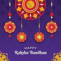 joyeux fond de raksha bandhan vecteur