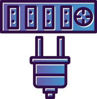 Puissance génération vecteur icône conception