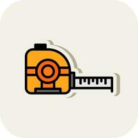 conception d'icône de vecteur de ruban à mesurer