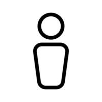 la personne icône vecteur symbole conception illustration