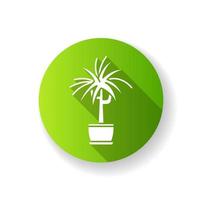 icône de glyphe de grandissime design plat vert dracaena vecteur