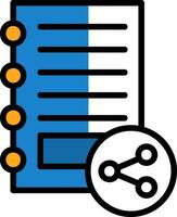 partager la conception d'icônes vectorielles vecteur