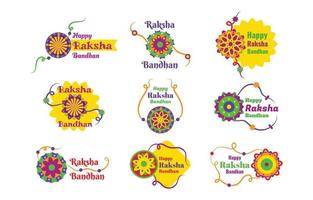 ensemble de modèles d'icônes raksha bandhan vecteur