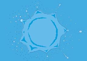illustration vectorielle de cercle eau splash vecteur