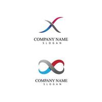 x lettre logo modèle icône vecteur illustration design
