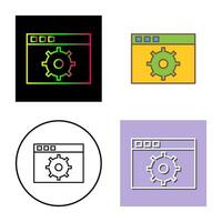 icône de vecteur de paramètres uniques