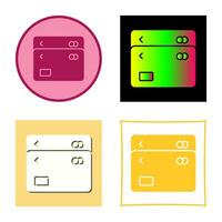 icône de vecteur de cartes multiples unique