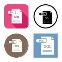 icône de vecteur sql