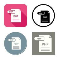 icône de vecteur php