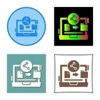 icône de vecteur de partage de fichiers