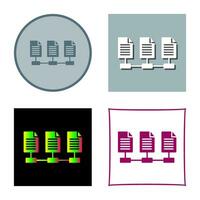 icône de vecteur de fichiers réseau