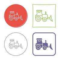 icône de vecteur de tracteur industriel