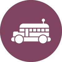 icône de vecteur d'autobus scolaire